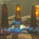 Stone pillars are adorned with illustrations that show the location for new challenges. It’s not hard to figure out where the one visible in this screenshot is, but being given new reason to go there is a nice incentive for a lapsed Breath of the Wild player.